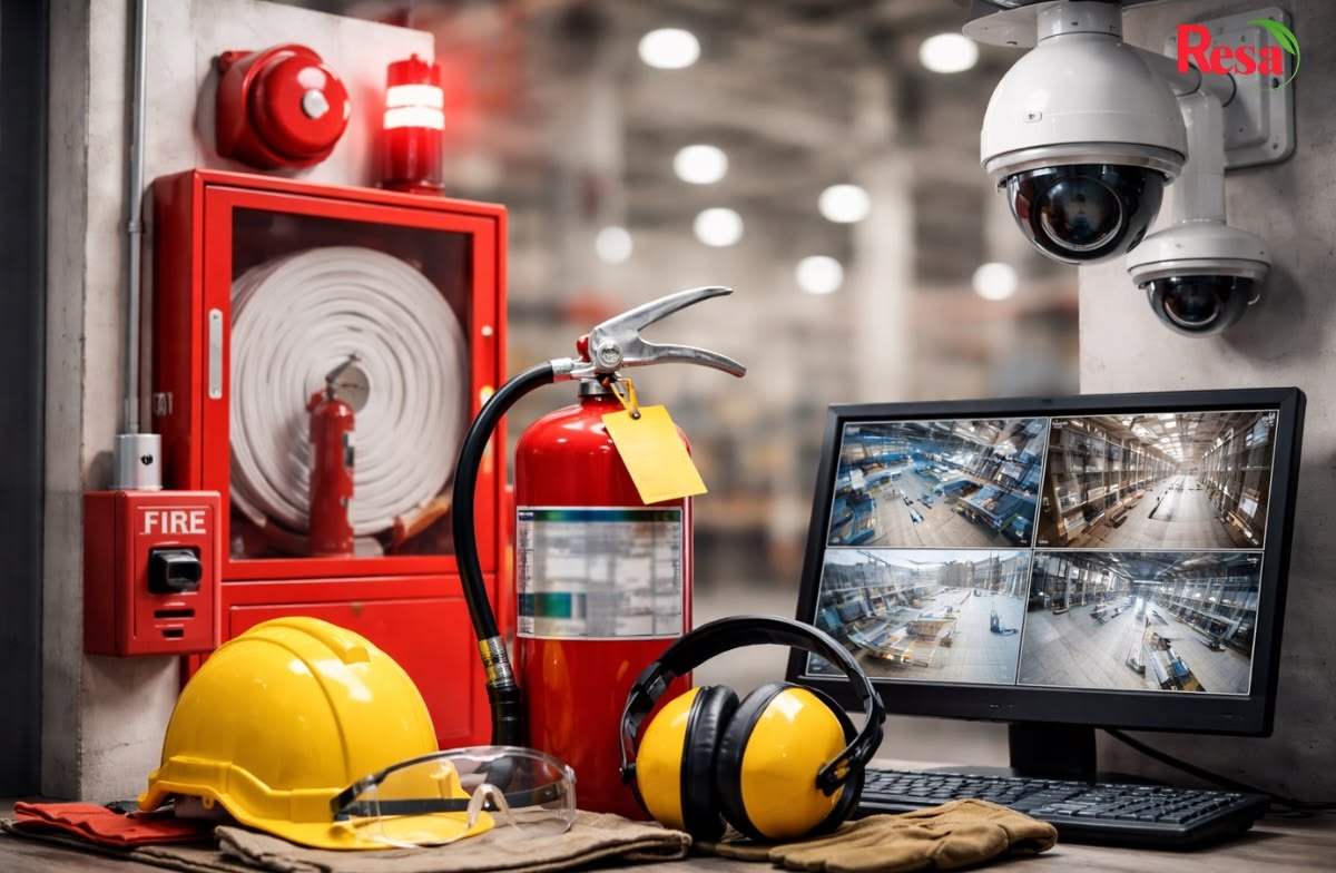 Solution complète de détection d'incendie pour bâtiment professionnel