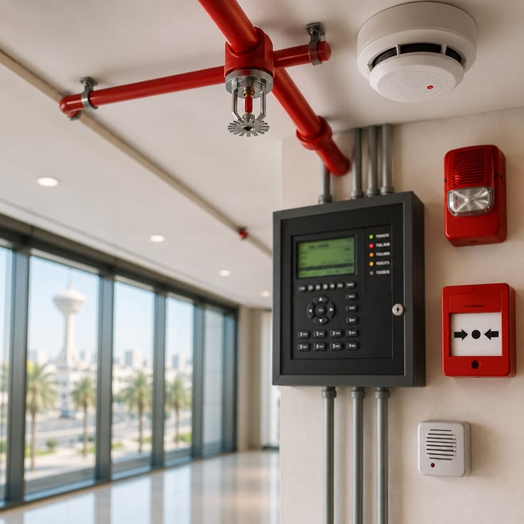 Système de détection d'incendie couvrant les zones d'un bâtiment